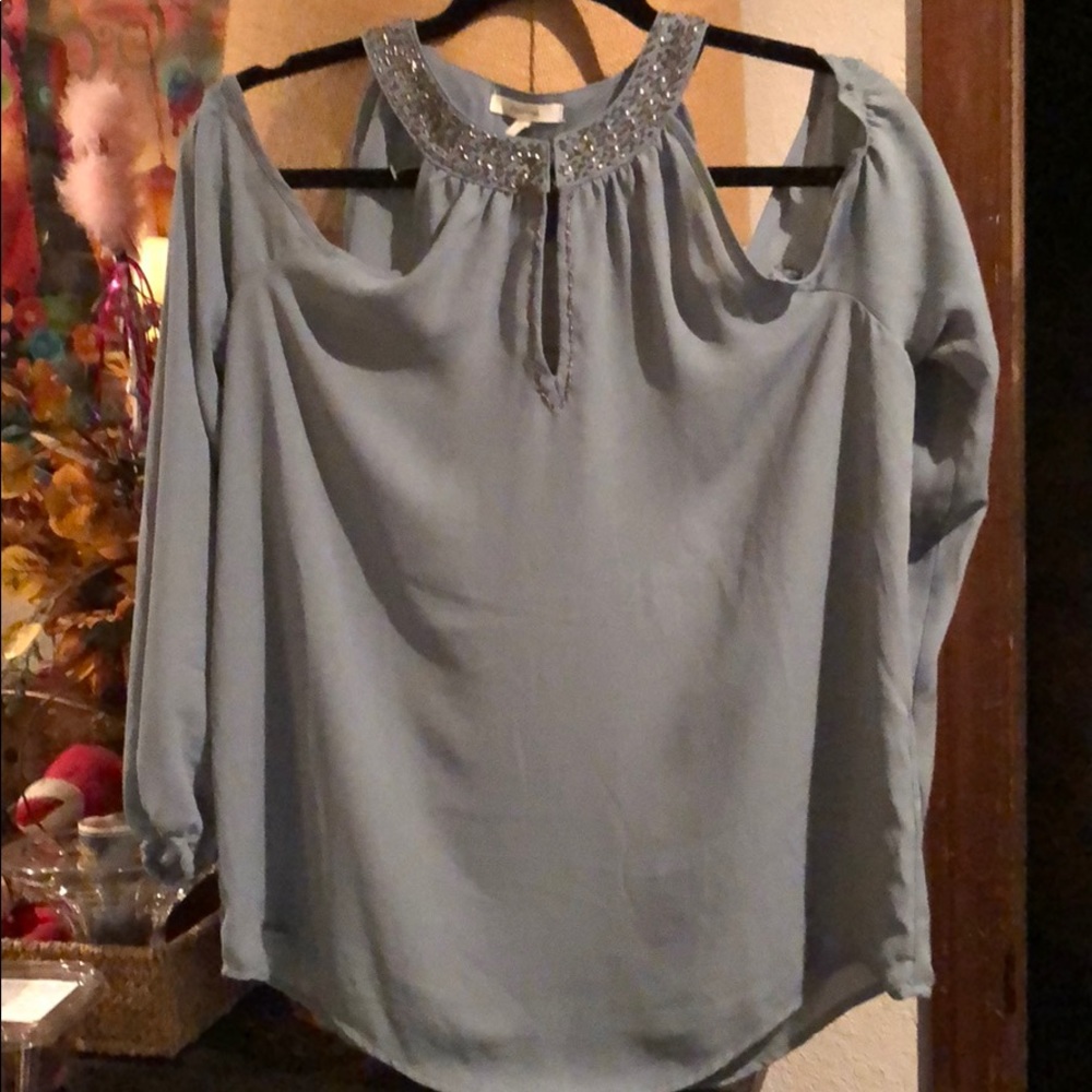 Blouse Gray / Sage color